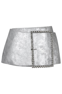 GIRLYPOP-F Jeffrey Campbell Skirt Belt Silver