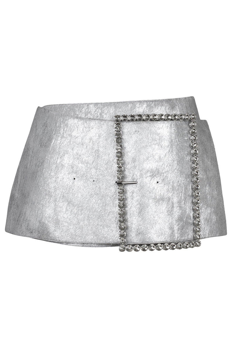 GIRLYPOP-F Jeffrey Campbell Skirt Belt Silver