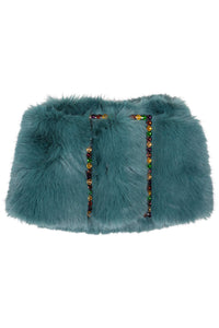 GIRLYPOP-F Jeffrey Campbell Skirt Belt Turquoise Multi