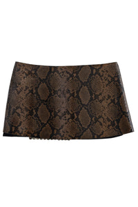 GIRLYPOP SKIRT Jeffrey Campbell Mini Skirt Brown Multi Python
_hover