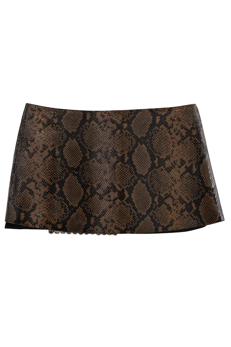 GIRLYPOP SKIRT Jeffrey Campbell Mini Skirt Brown Multi Python
_hover