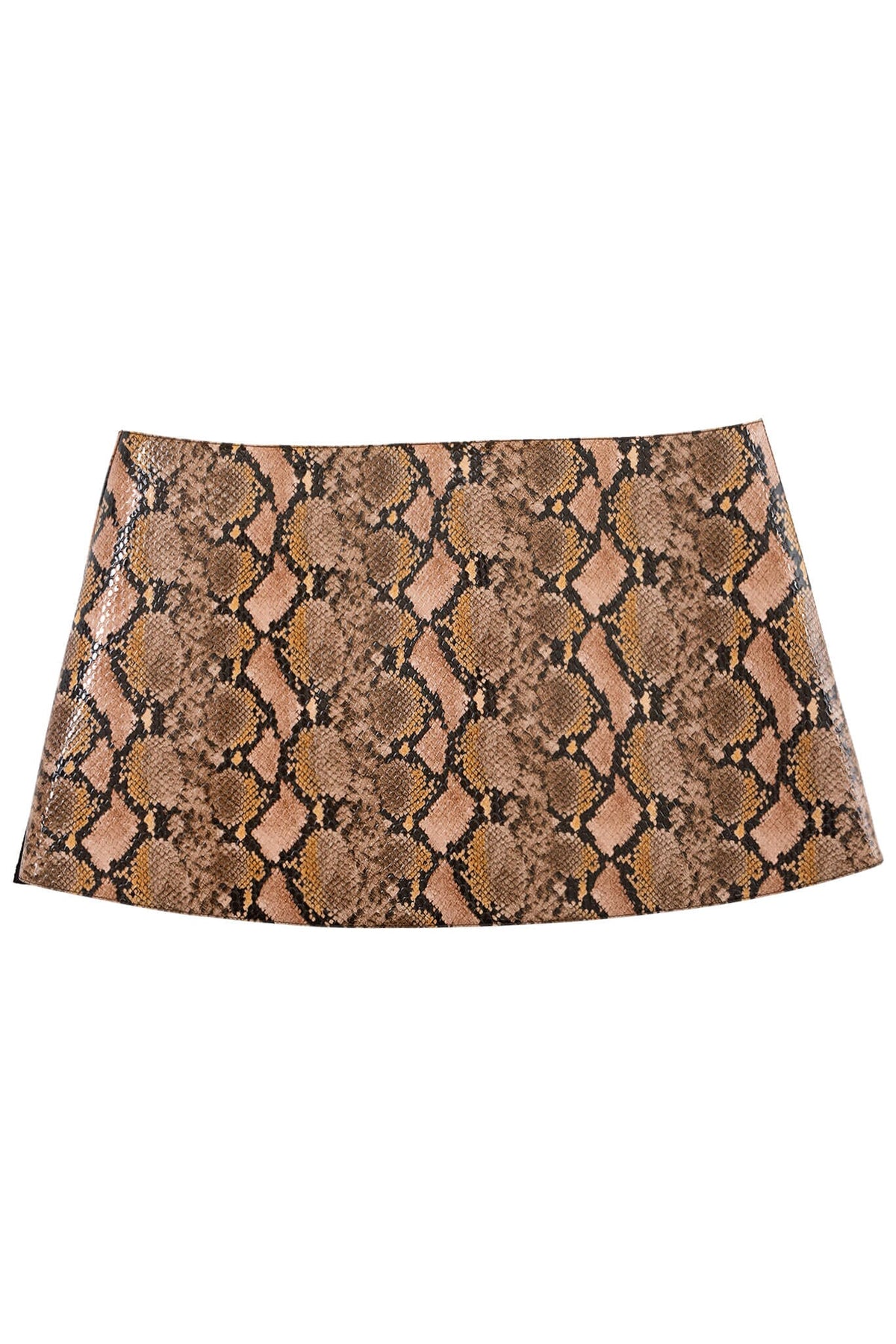 GIRLYPOP SKIRT Jeffrey Campbell Mini Skirt Brown Multi Python Multi