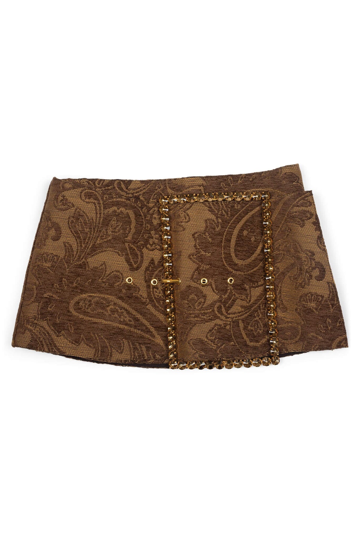 GIRLYPOP SKIRT Belt YYH Brown Tapestry XS 