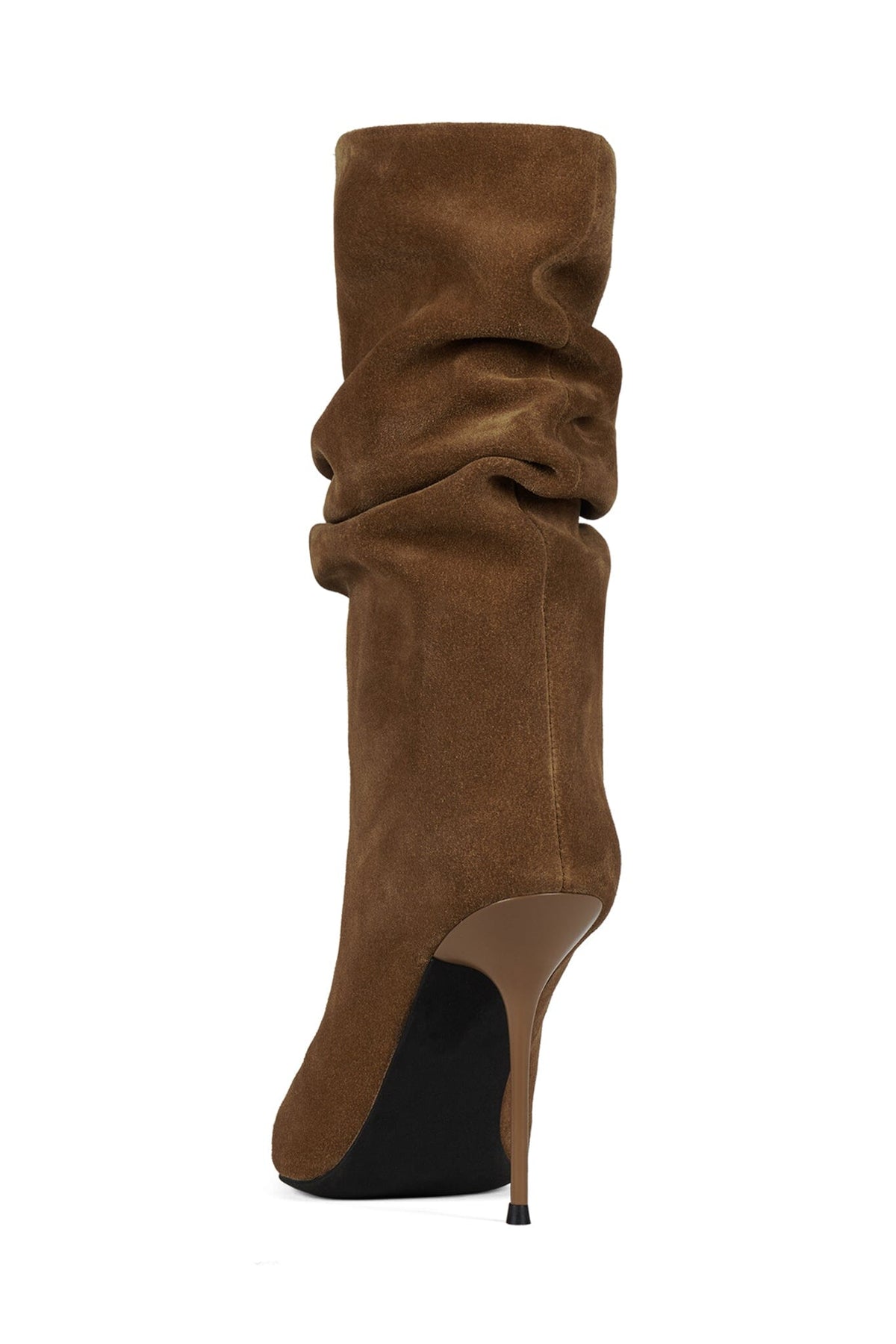 GIVE-IT Heeled Boot Brown Suede