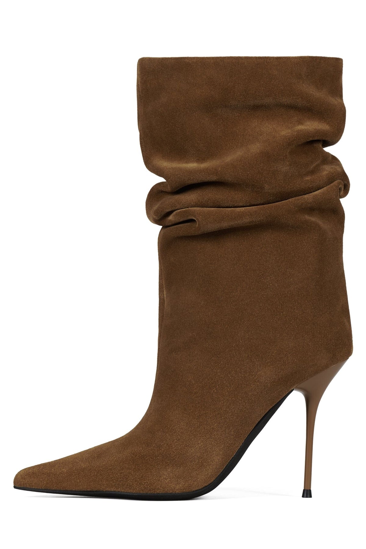 GIVE-IT Heeled Boot Brown Suede
