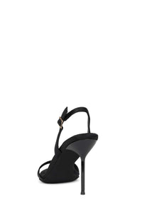 GO-GETTER Jeffrey Campbell Sandals Black Satin