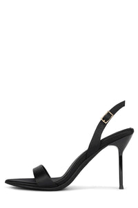 GO-GETTER Jeffrey Campbell Sandals Black Satin