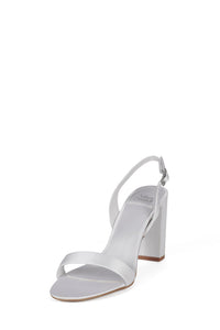 GO-TO Jeffrey Campbell Heeled Sandal White Satin _hover