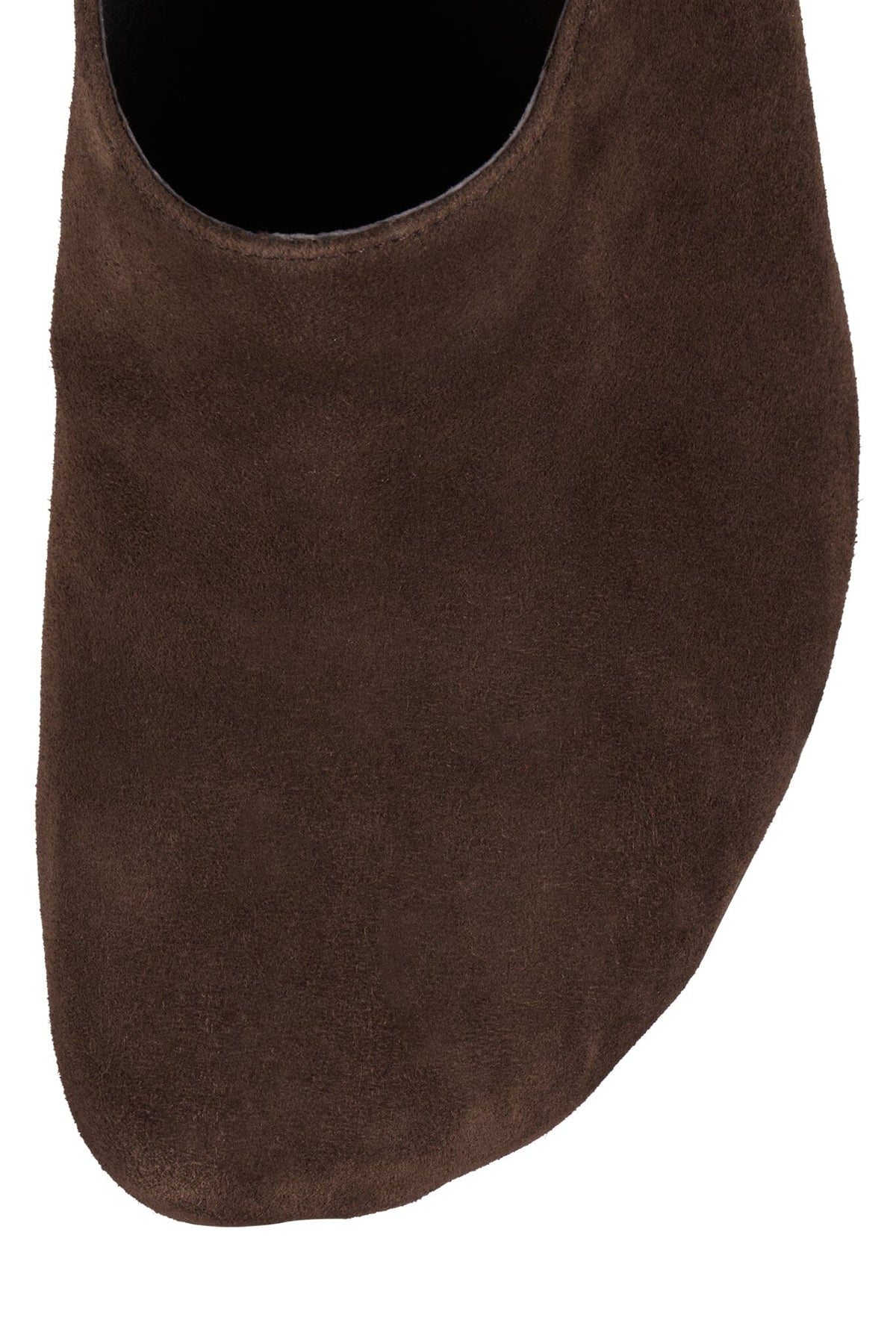 GOOD-FORM Jeffrey Campbell Stiletto Mule Brown Suede