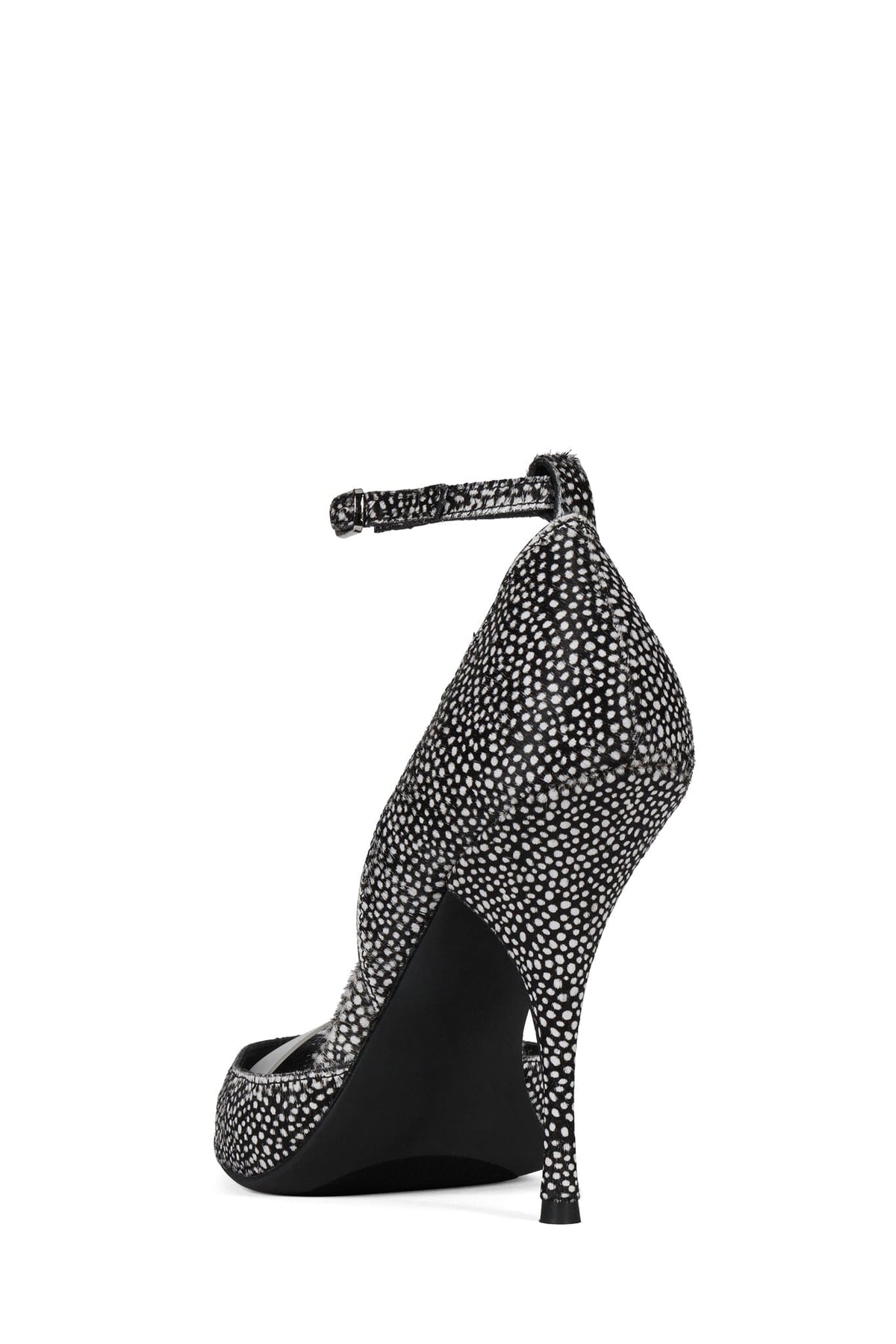 GOUACHE-F Heeled Sandal Black White Dot Clear