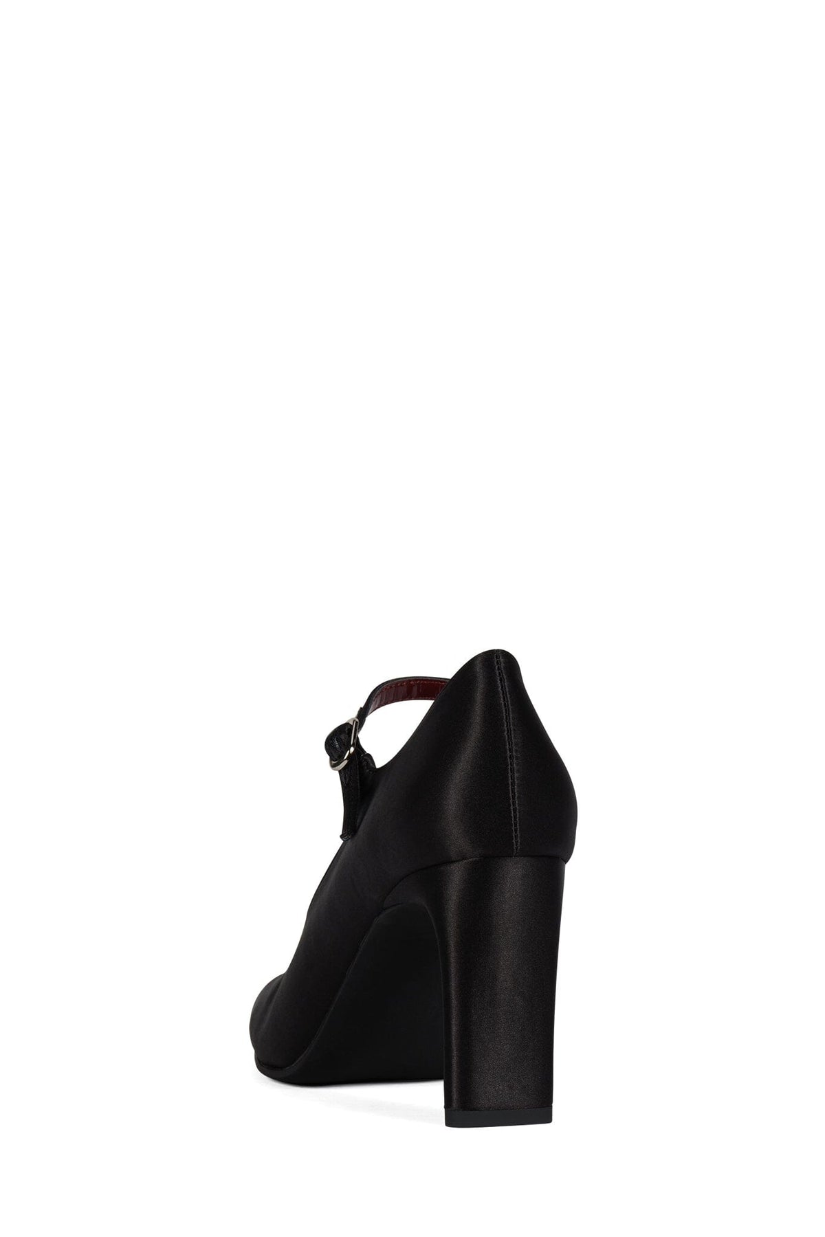 GRACELYN Jeffrey Campbell Mary-Jane Pump Black Satin