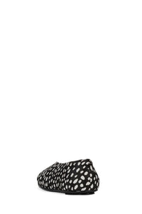 GRASP Jeffrey Campbell Flat Black White Dot Teal
