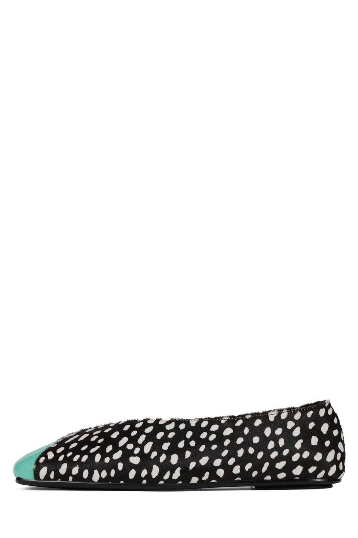 GRASP Jeffrey Campbell Flat Black White Dot Teal