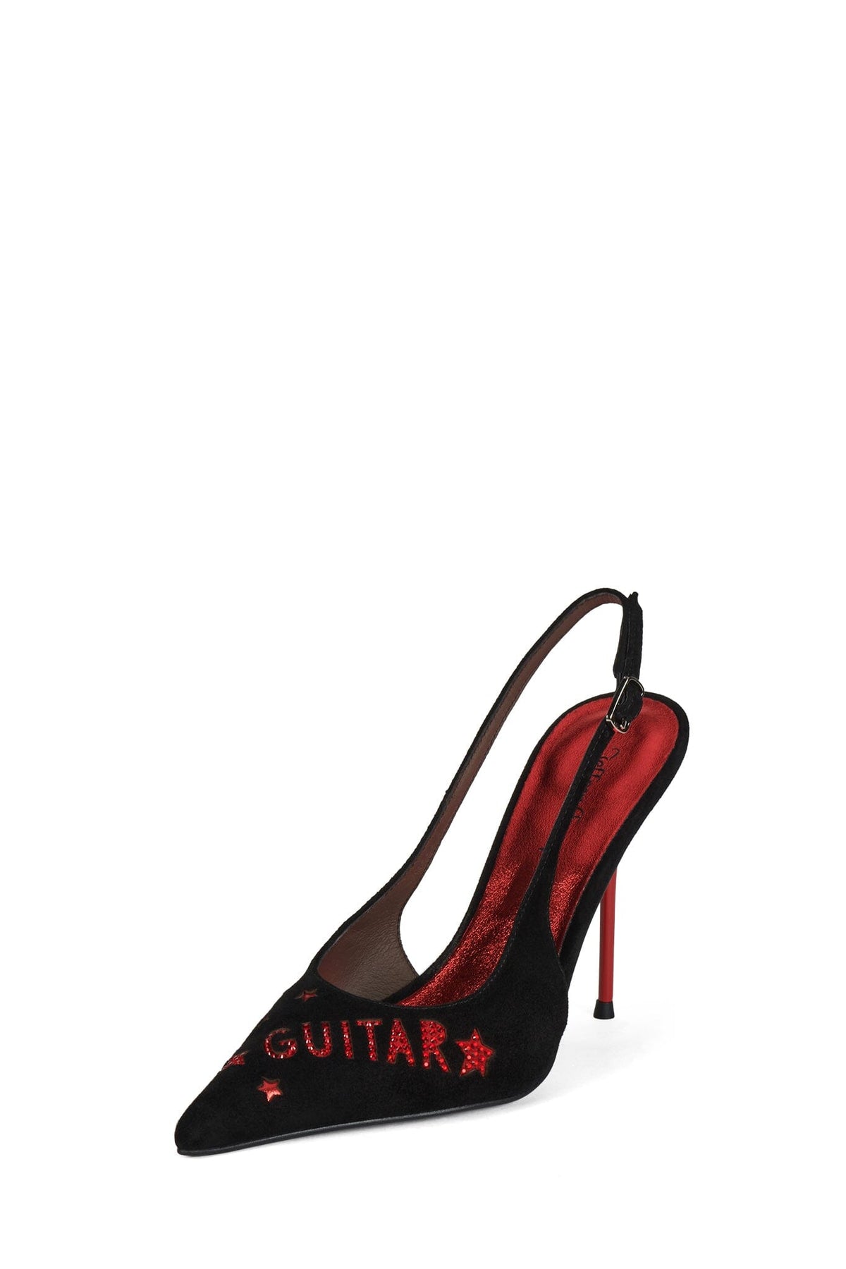 GRL-PWR Slingback Heel Black Red Combo _hover