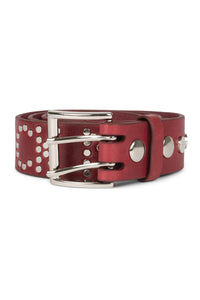 HARD-ROCK Belt Jeffrey Campbell Red Silver