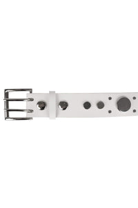 HARD-ROCK Jeffrey Campbell Belt White Silver 