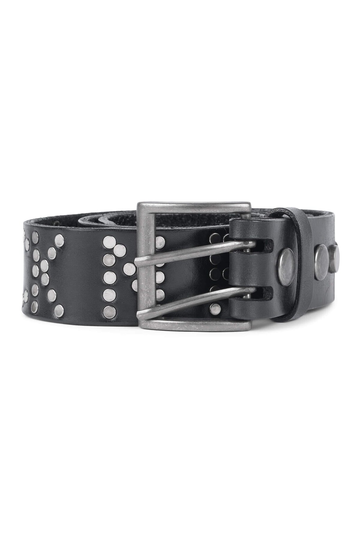 HARD-ROCK Jeffrey Campbell Belt Black Pewter