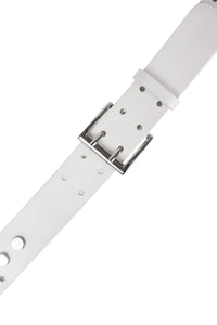 HARD-ROCK Jeffrey Campbell Belt White Silver 