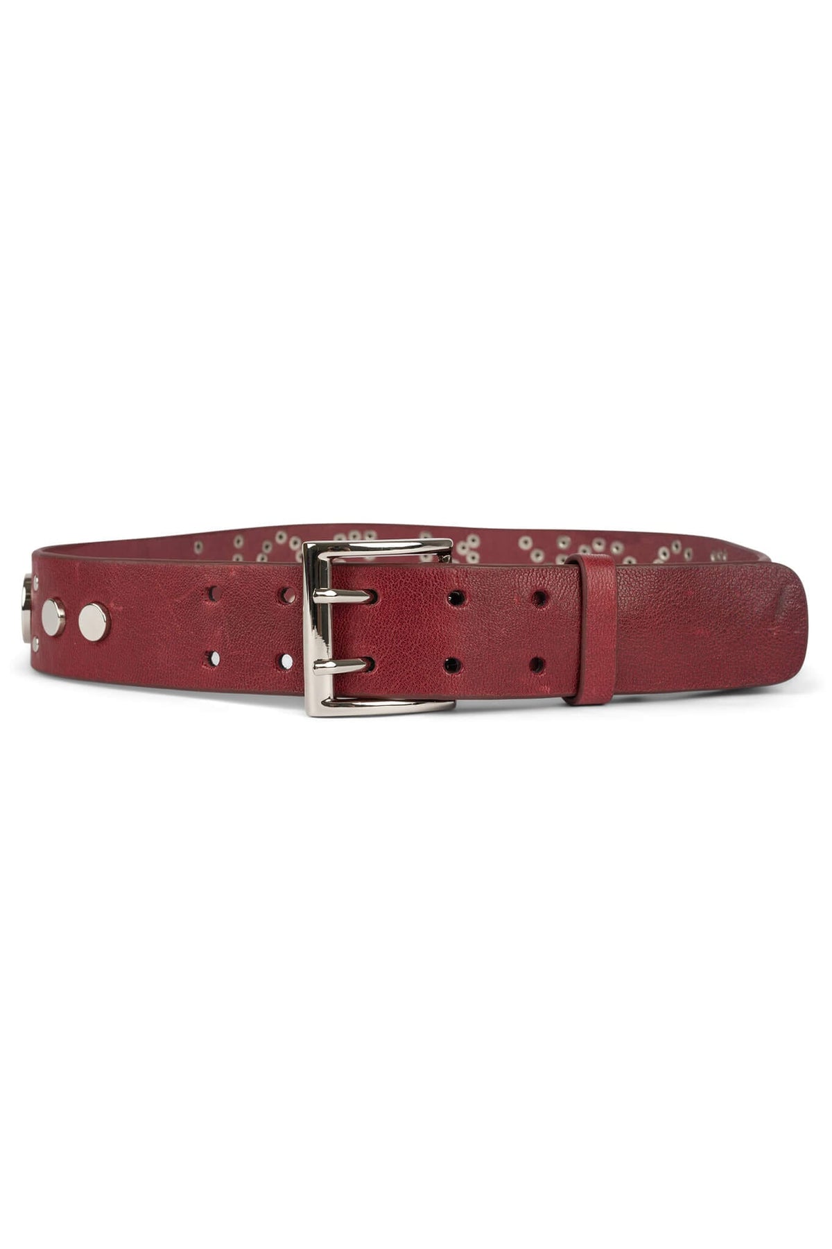 HARD-ROCK Belt Jeffrey Campbell Red Silver
