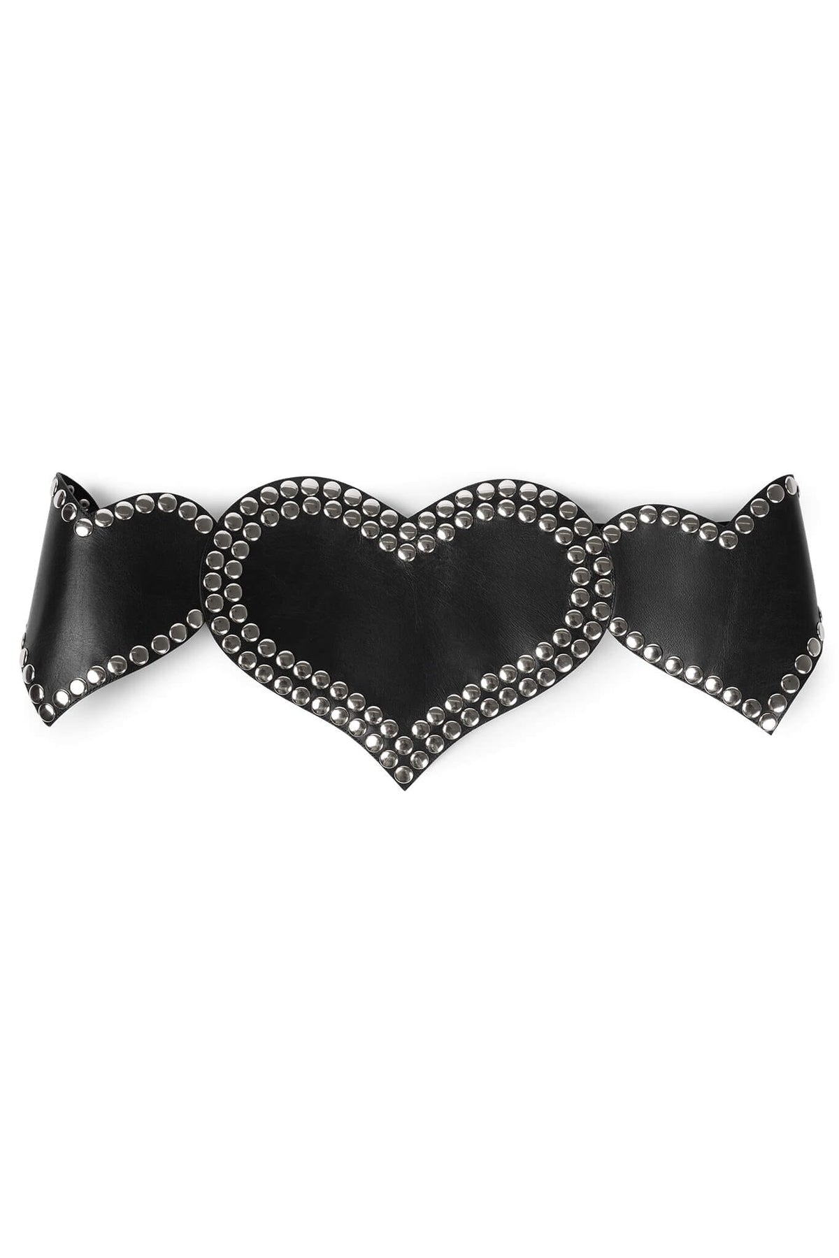HEART-CORE Jeffrey Campbell Oversized Belt Black Silver