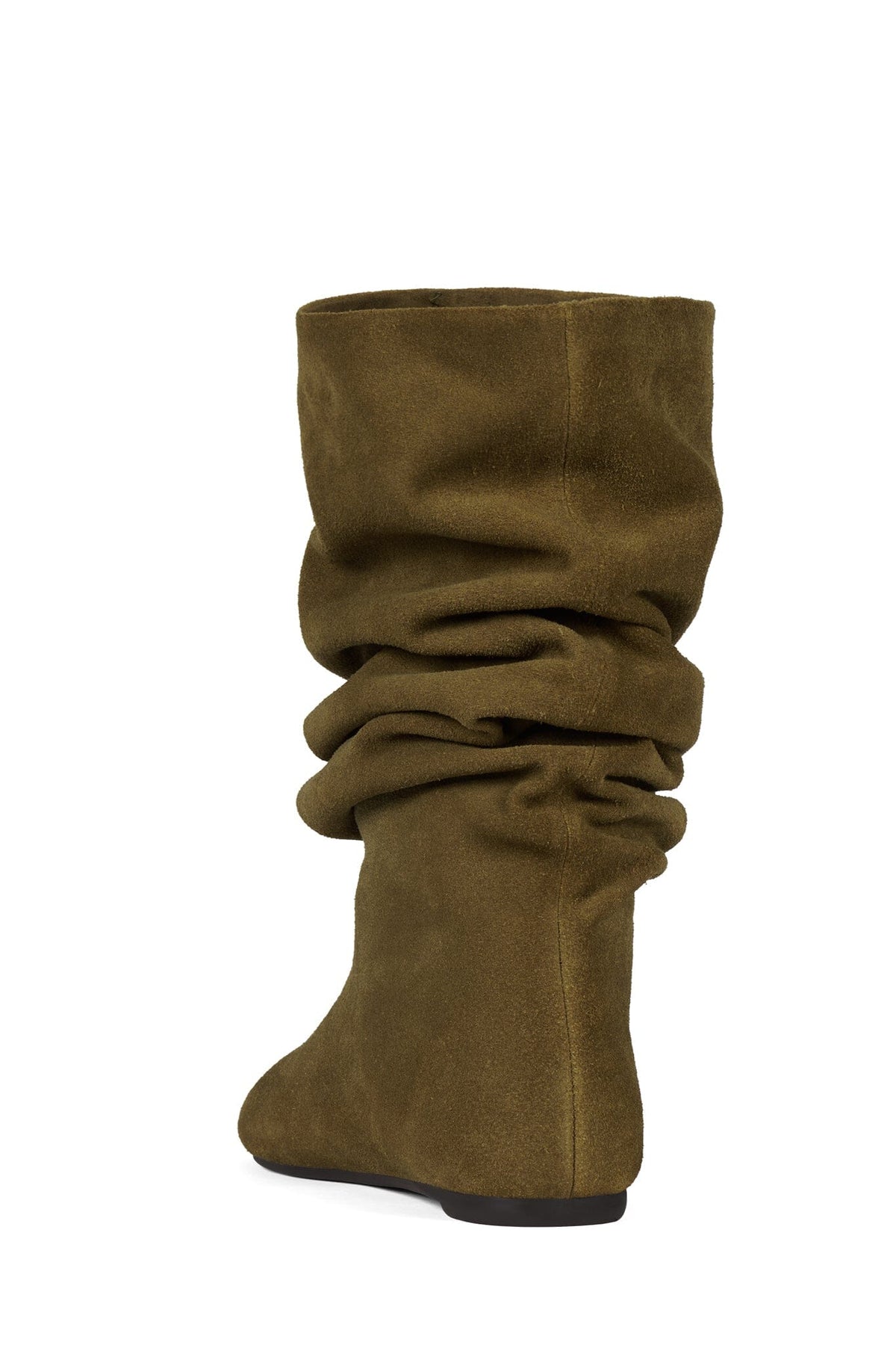 HERRING Jeffrey Campbell Slouched Boot Light Khaki Suede