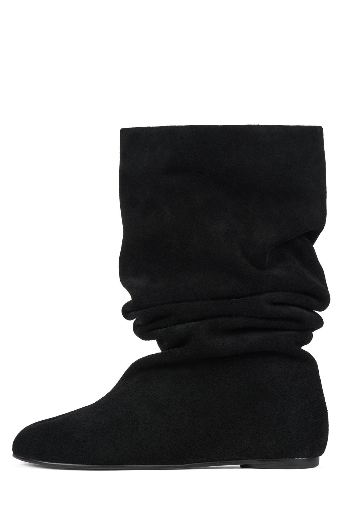 HERRING Jeffrey Campbell Slouched Boot Black Suede