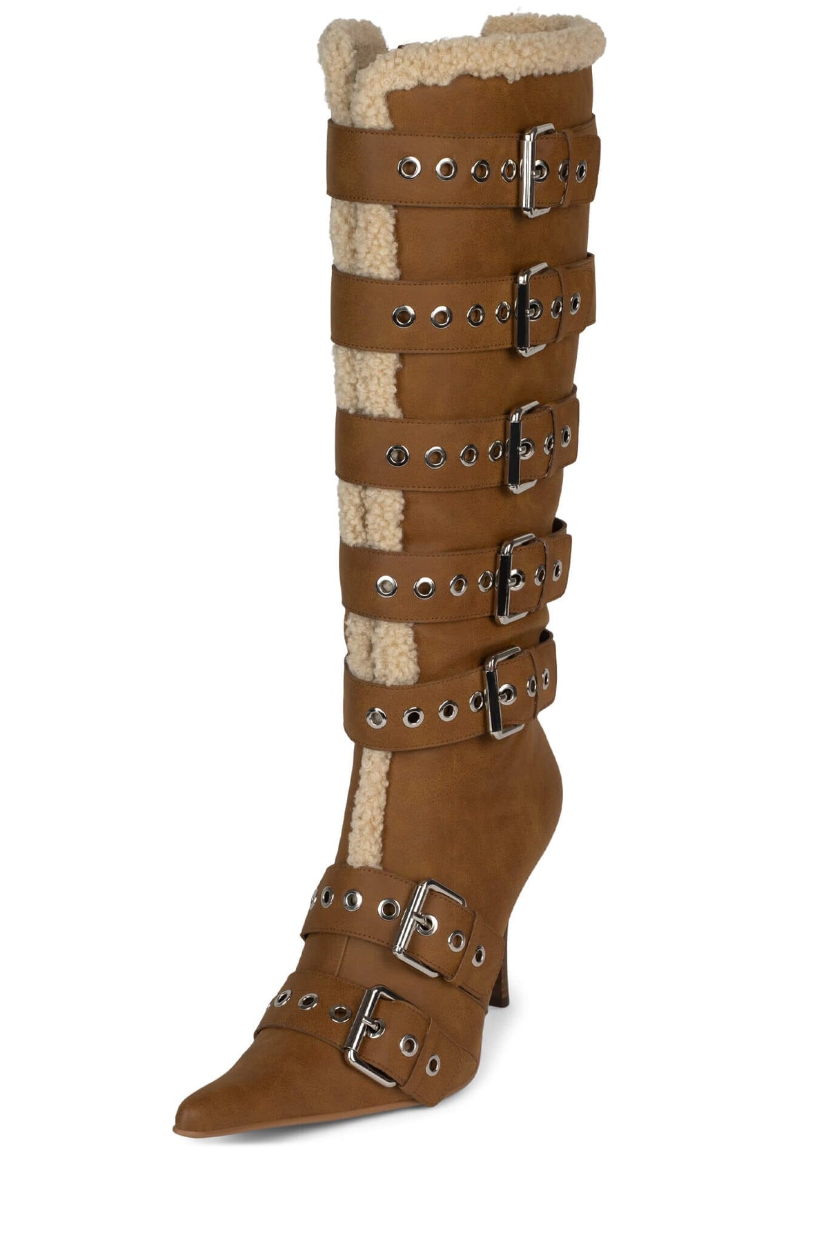 HIVER Jeffrey Campbell Knee-High Boot Tan
