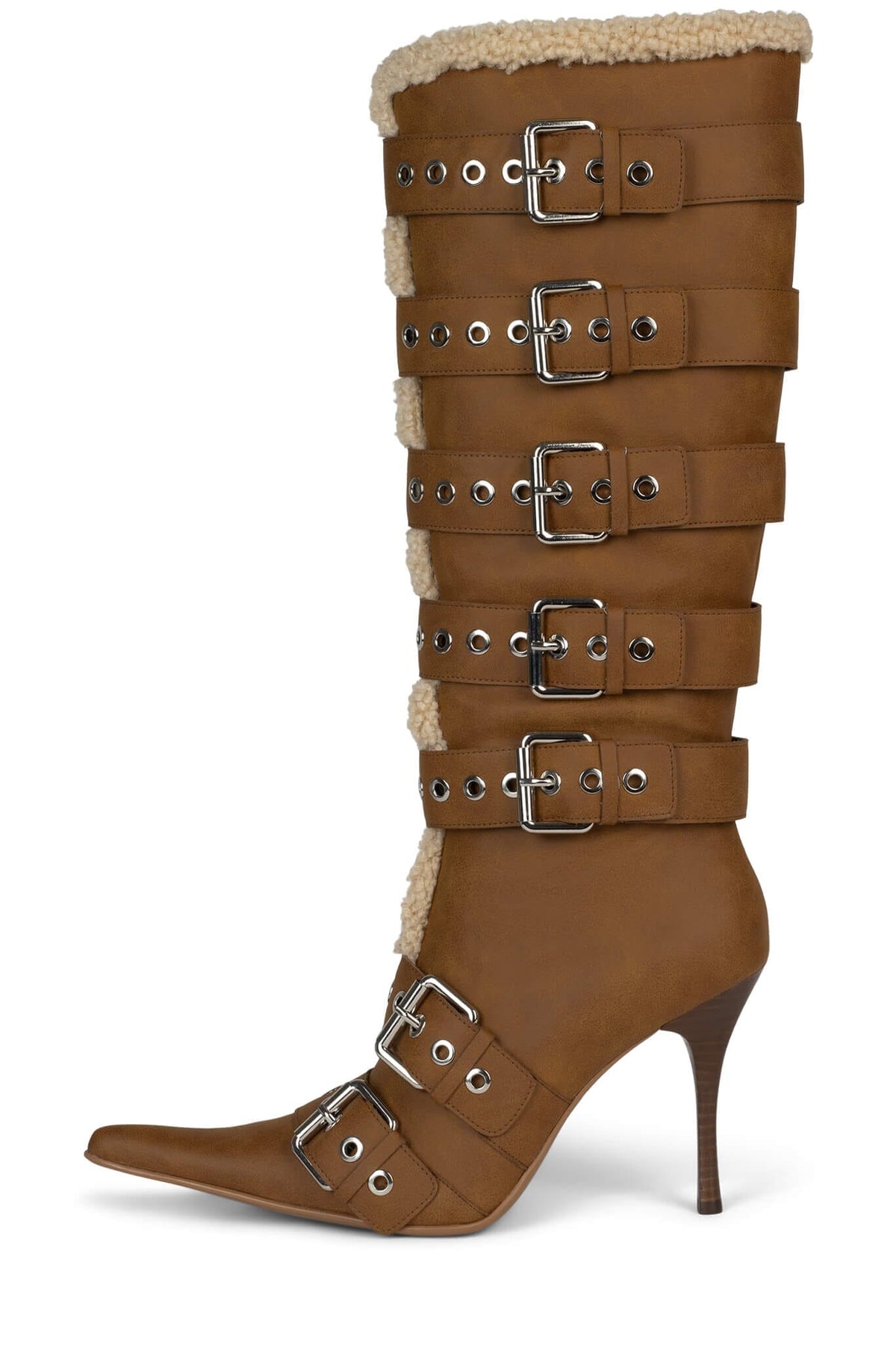 HIVER Jeffrey Campbell Knee-High Boot Tan