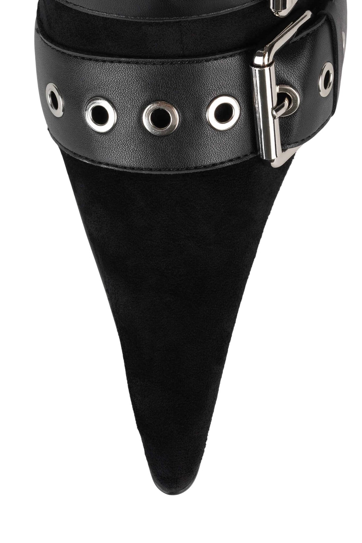 HIVER Jeffrey Campbell Knee-High Boot Black Suede Natural