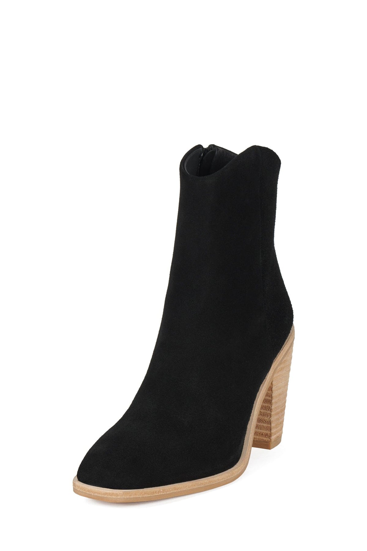 HORSESHOE Black Suede Natural Stack _hover