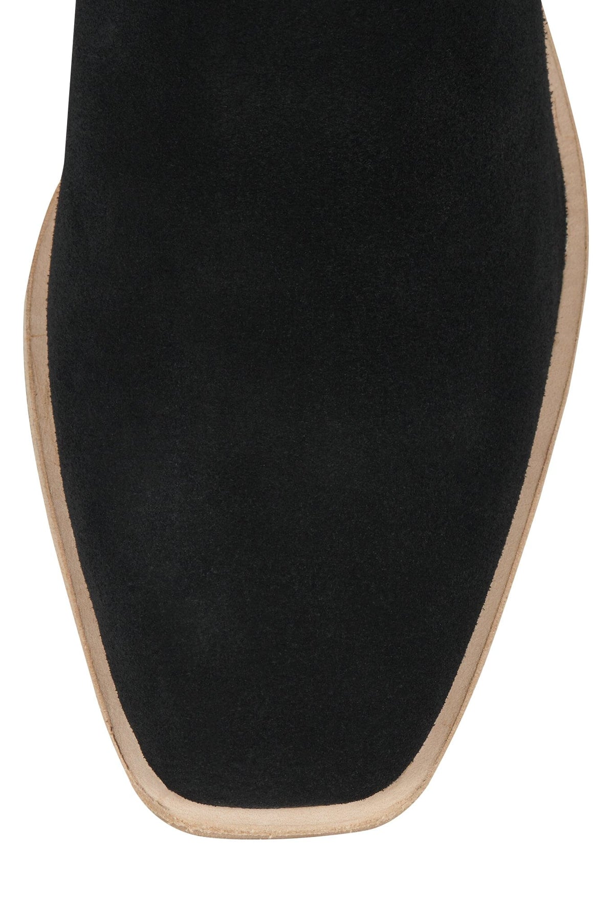 HORSESHOE Black Suede Natural Stack