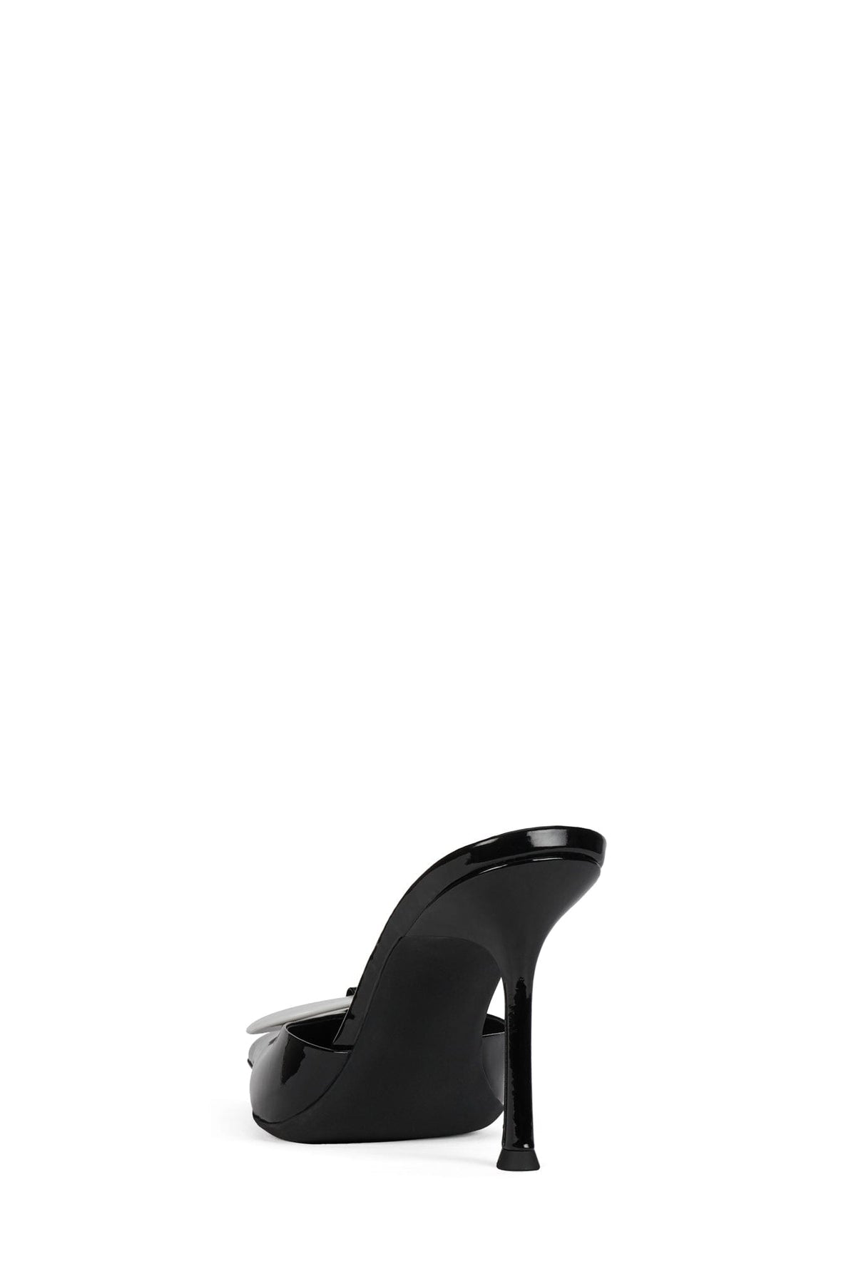 HUSTLIN Black Patent White