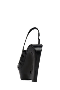 HYPERSPEED Jeffrey Campbell Slingback Sandal Black Patent Combo