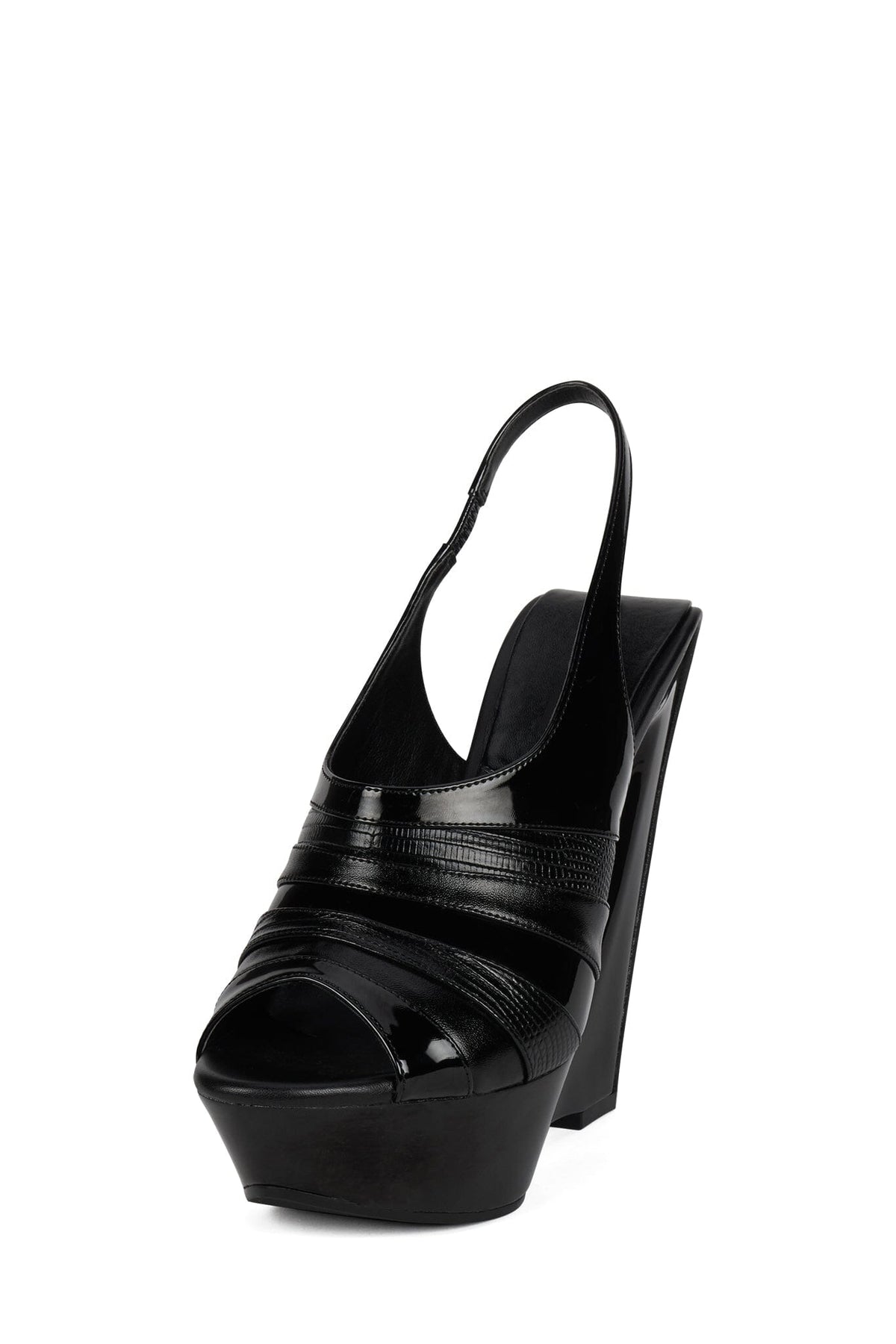 HYPERSPEED Jeffrey Campbell Slingback Sandal Black Patent Combo
_hover