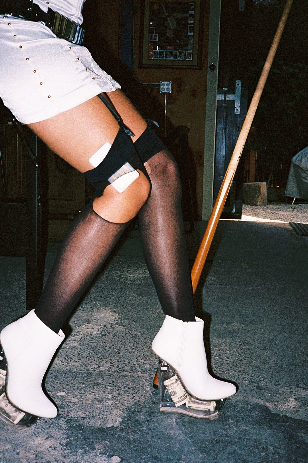 ICY Jeffrey Campbell Ankle-Boots White Dollars