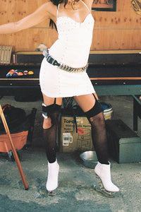 ICY Jeffrey Campbell Ankle-Boots White Dollars