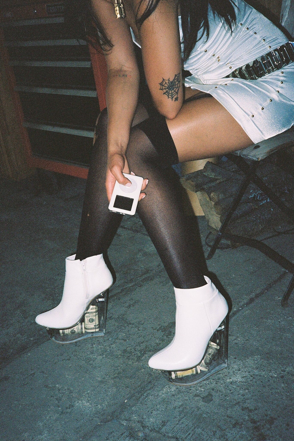 ICY Jeffrey Campbell Ankle-Boots White Dollars