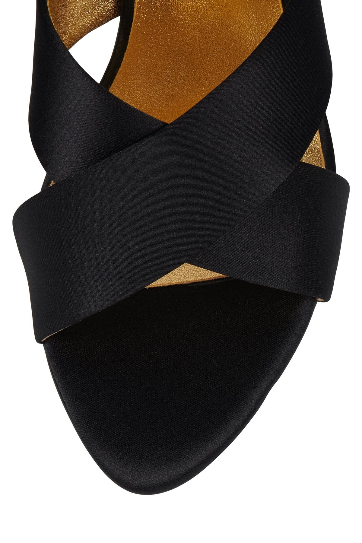 ILLUSTRIA Heeled Sandal Black Satin
