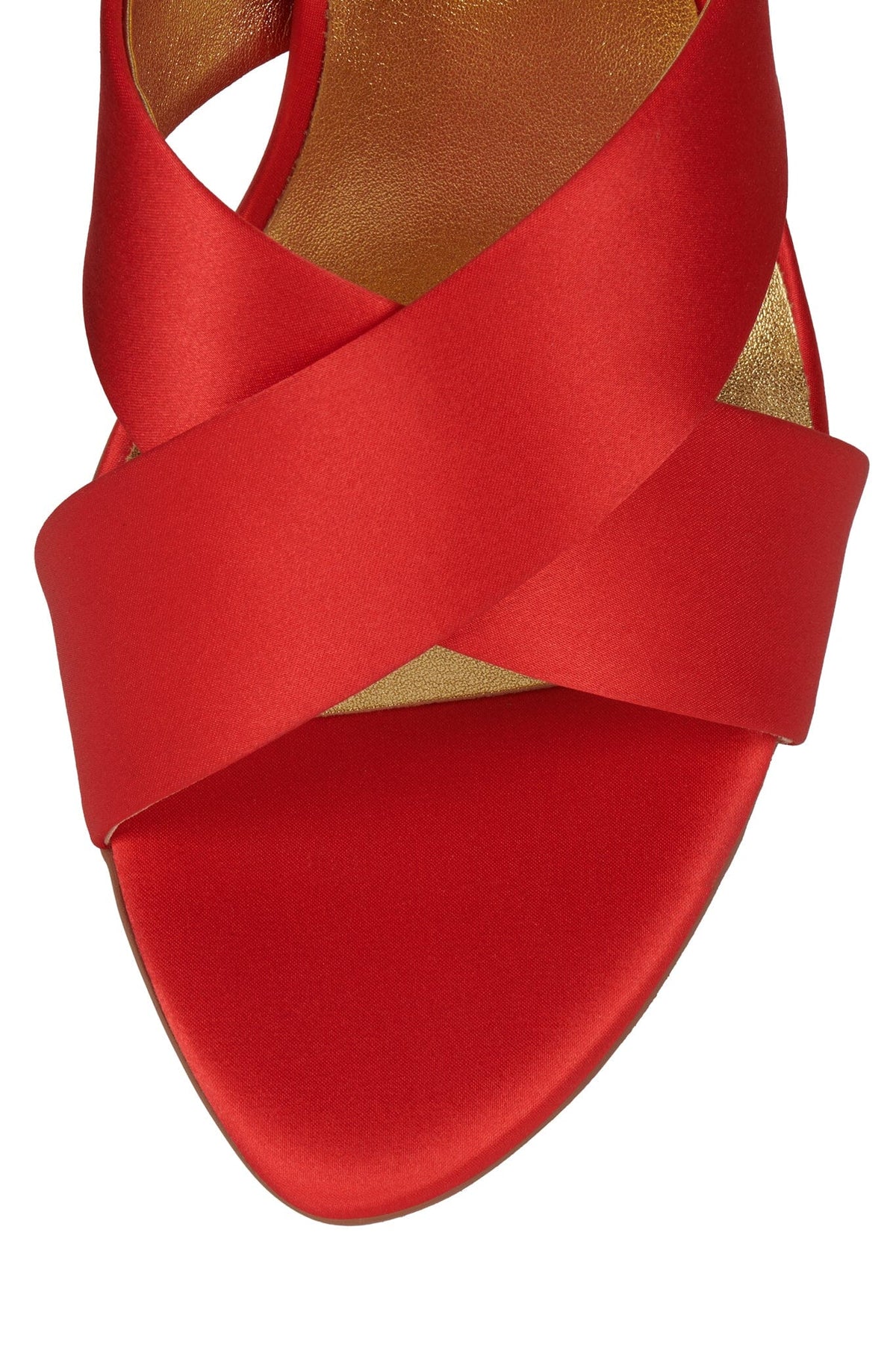 ILLUSTRIA Heeled Sandal Red Satin