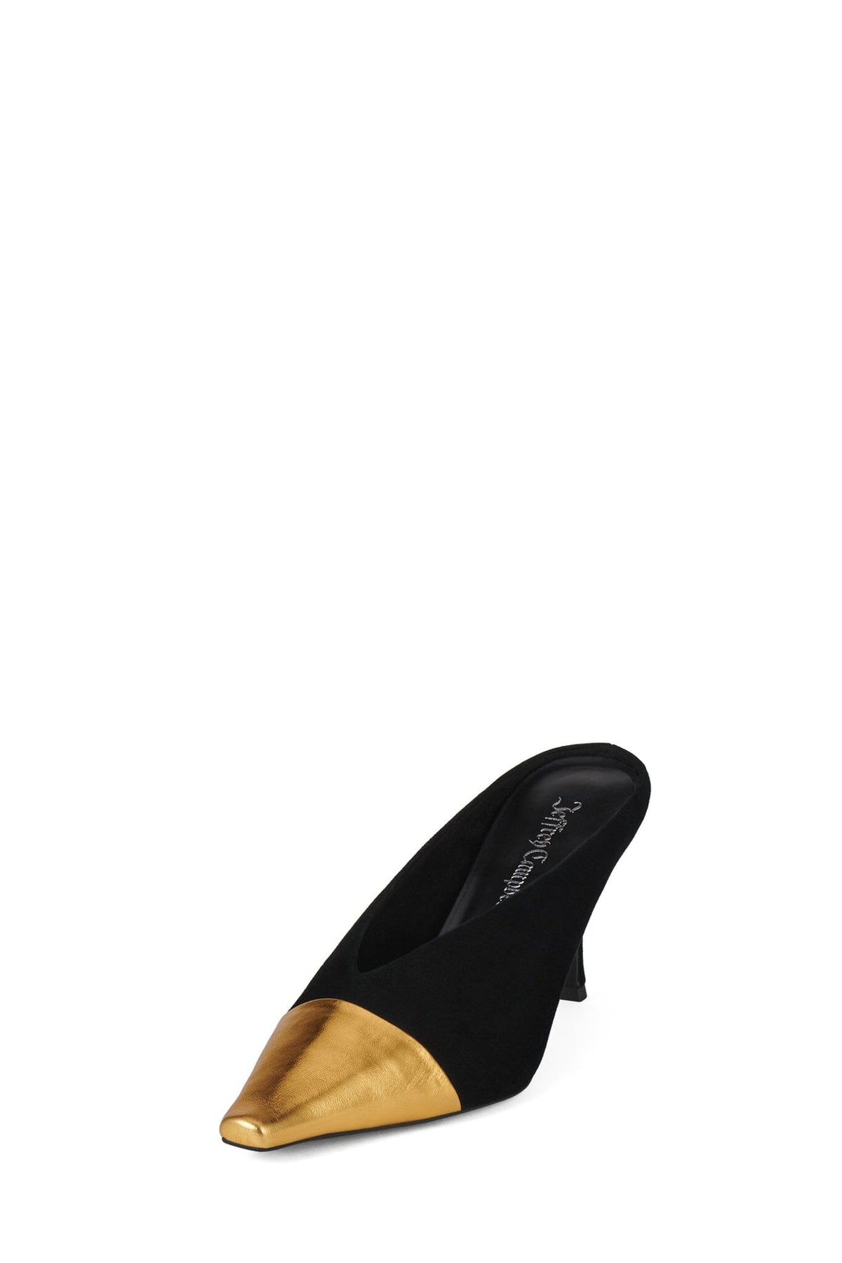 INVESTOR Jeffrey Campbell Heeled Sandal Black Gold Combo _hover