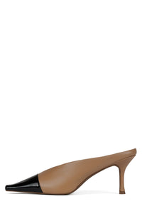 INVESTOR Jeffrey Campbell Heeled Sandal Dark Apricot Black  