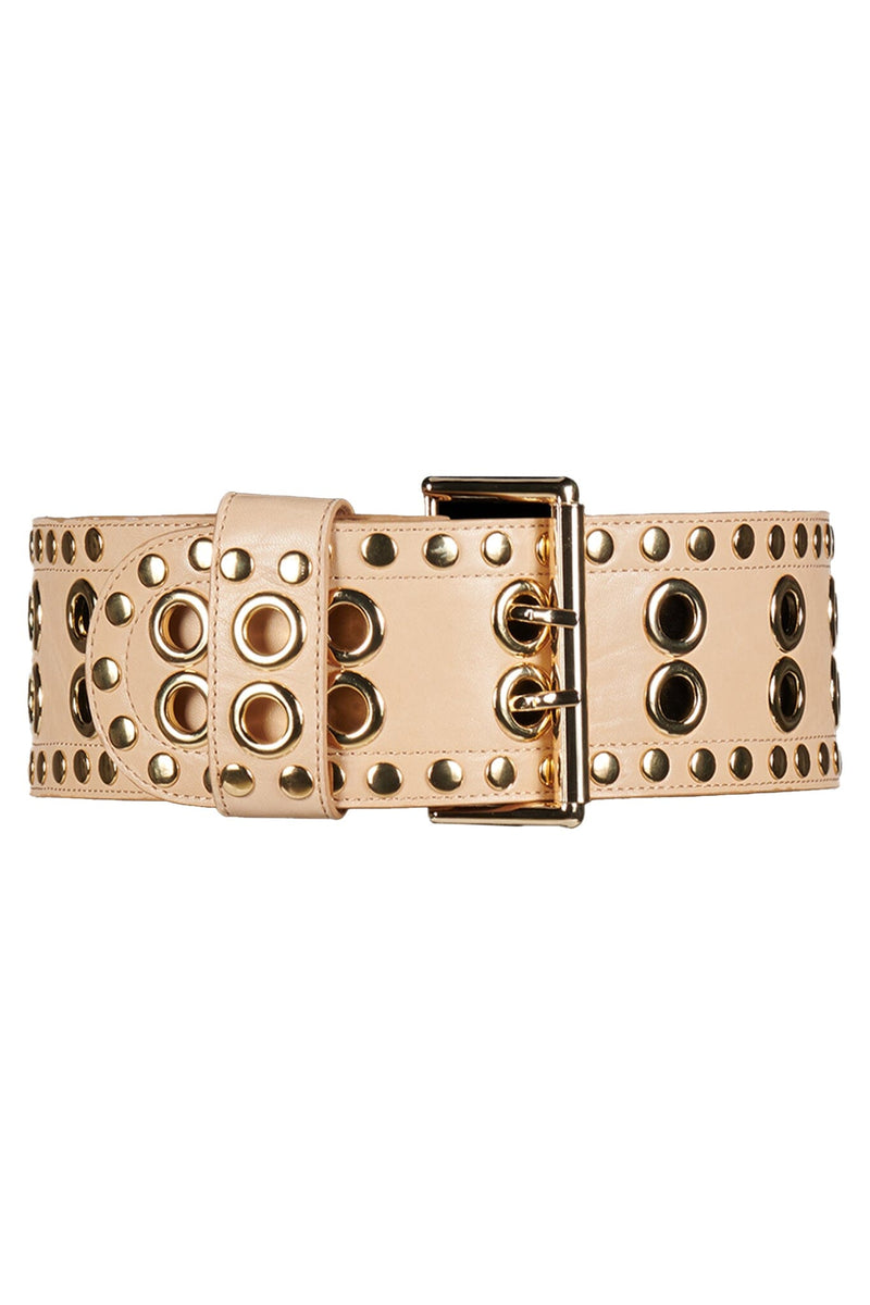 J-JETT Jeffrey Campbell Belt Beige Gold