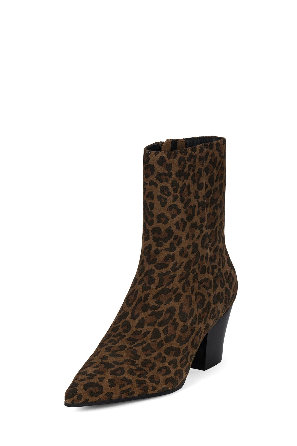 JOSHUATREE Jeffrey Campbell Ankle Boot Brown Leopard Suede 