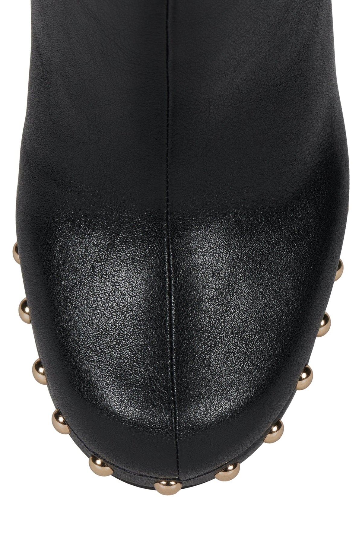 KAMARI Jeffrey Campbell Platform Knee-High Boot Black Gold