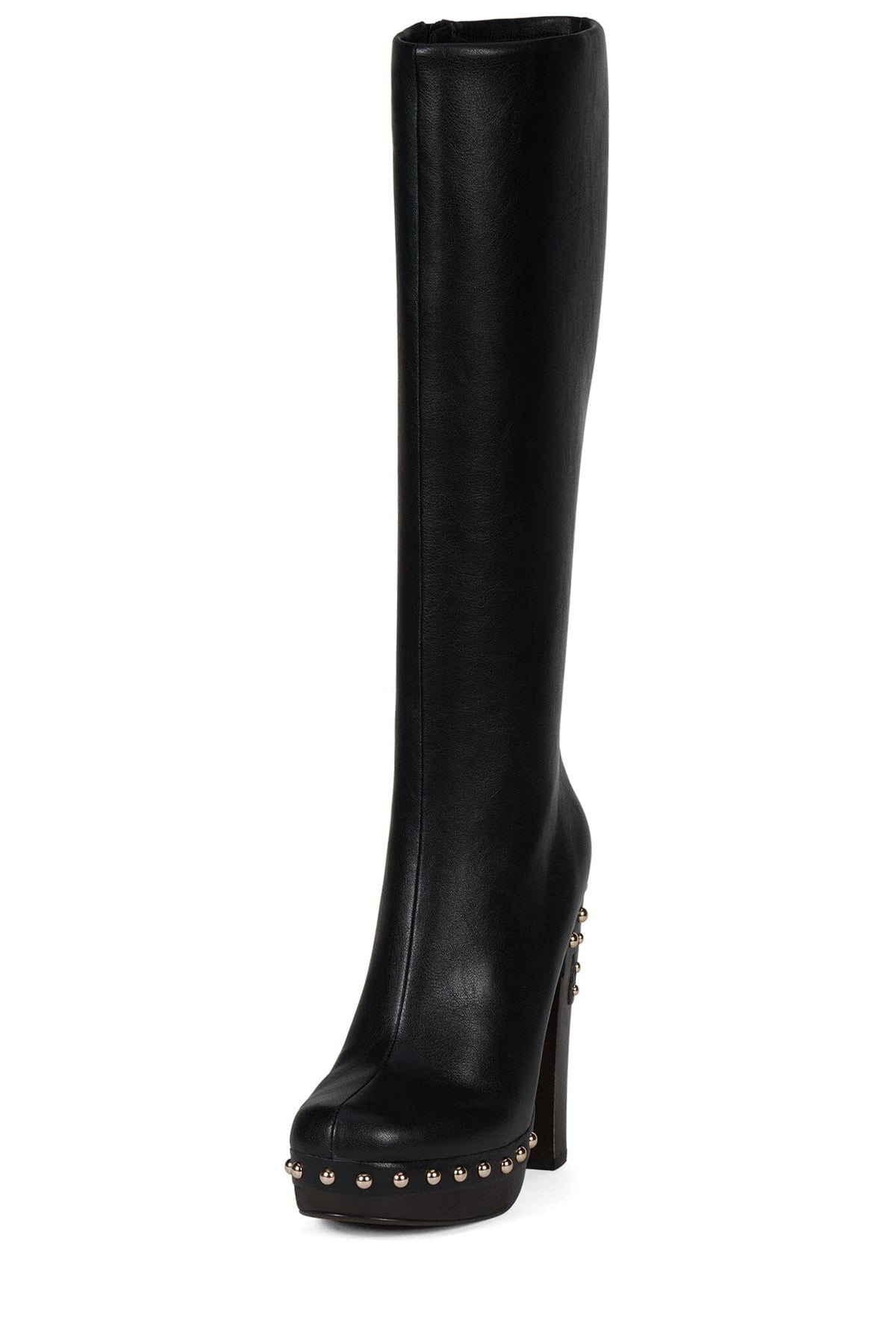 KAMARI Jeffrey Campbell Platform Knee-High Boot Black Gold _hover