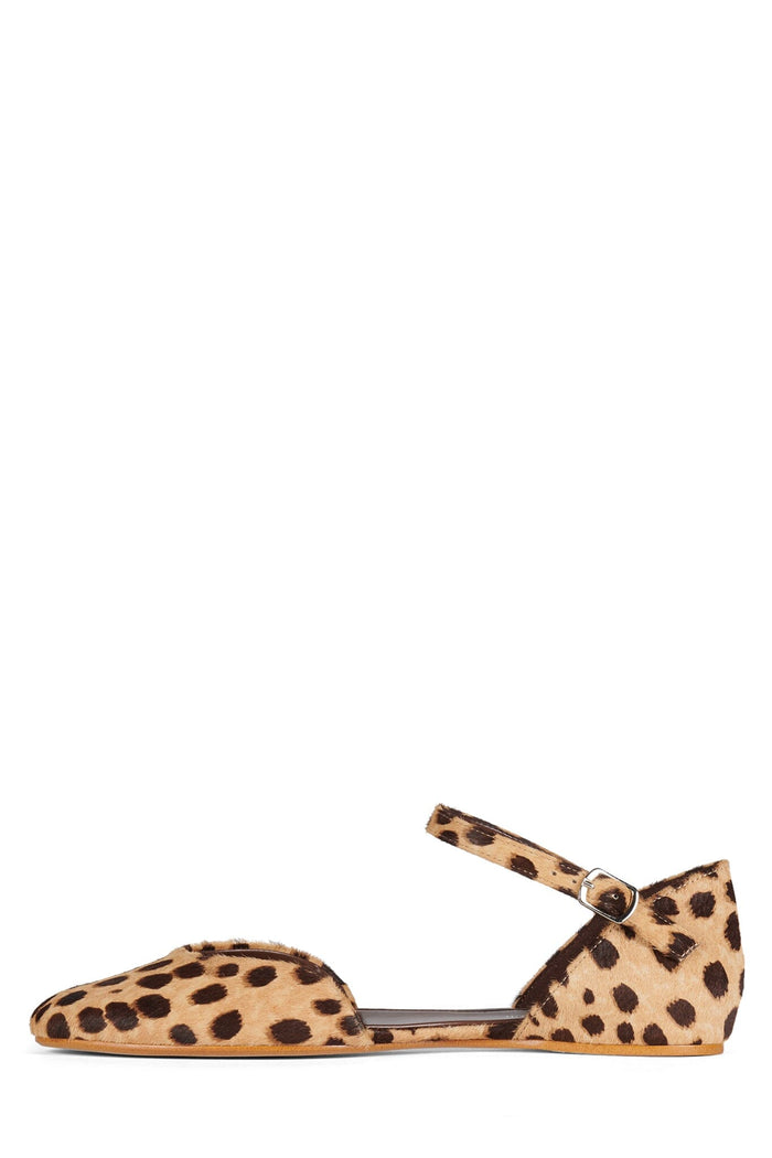 KEONI-F Jeffrey Campbell Flat Beige Brown Leopard