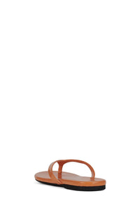 KIERRA Jeffrey Campbell Thong Sandal Orange Neon Patent