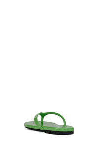 KIERRA Jeffrey Campbell Thong Sandal Green Neon Patent
