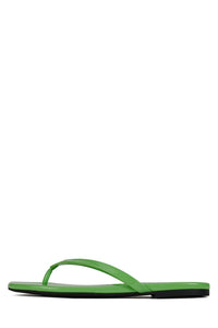KIERRA Jeffrey Campbell Thong Sandal Green Neon Patent