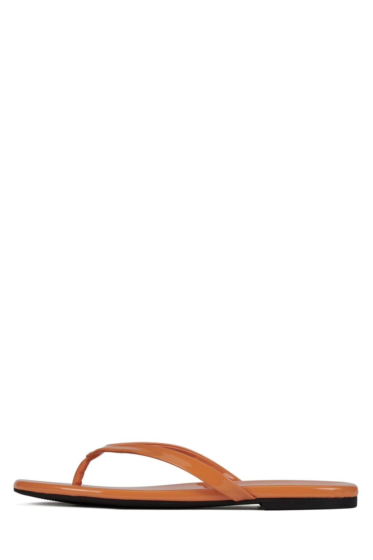 KIERRA Jeffrey Campbell Thong Sandal Orange Neon Patent